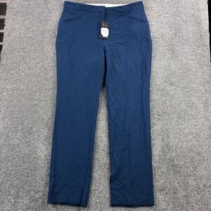 NWT Hugo Boss Pants Women's 16 Navy Blue Stretch Viscose Blend Dress Pants